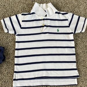 4T lot. Polo. Old navy tees. Plaid Tonka truck set and shorts.